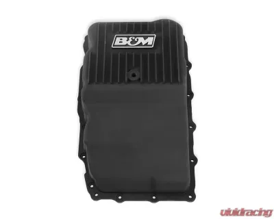 B&M Aluminum Black Anodized Hi-Tek Heavy Duty Deep Transmission Pan GM 10L80 2017-2023 - 71401