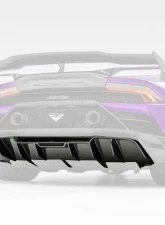 Vorsteiner Monza Edizione Glossy Carbon Fiber PP 2x2 Rear Diffuser Lamborghini Huracan EVO 2019+                                     - 3050LOV - Image 8
