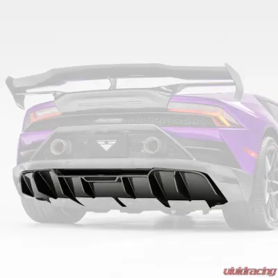 Vorsteiner Monza Edizione Glossy Carbon Fiber PP 2x2 Rear Diffuser Lamborghini Huracan EVO 2019+ - 3050LOV
