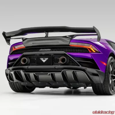 Vorsteiner Monza Edizione Glossy Carbon Fiber PP 2x2 Rear Diffuser Lamborghini Huracan EVO 2019+ - 3050LOV