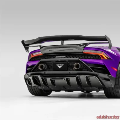 Vorsteiner Monza Edizione Glossy Carbon Fiber PP 2x2 Rear Diffuser Lamborghini Huracan EVO 2019+ - 3050LOV