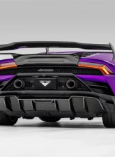 Vorsteiner Monza Edizione Glossy Carbon Fiber PP 2x2 Rear Diffuser Lamborghini Huracan EVO 2019+                                     - 3050LOV - Image 4