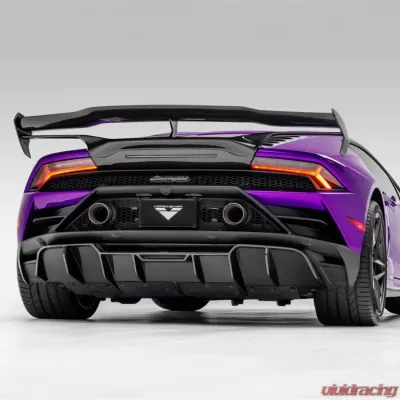 Vorsteiner Monza Edizione Glossy Carbon Fiber PP 2x2 Rear Diffuser Lamborghini Huracan EVO 2019+ - 3050LOV
