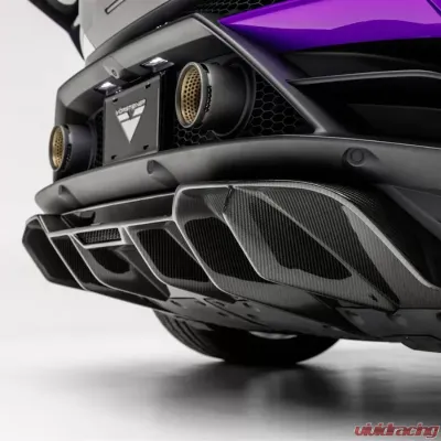 Vorsteiner Monza Edizione Glossy Carbon Fiber PP 2x2 Rear Diffuser Lamborghini Huracan EVO 2019+ - 3050LOV