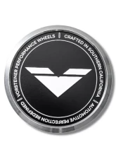Vorsteiner Aluminum Black With White Logo Center Cap                                     - CC12BLK - Image 2