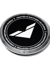 Vorsteiner Aluminum Black With White Logo Center Cap                                     - CC12BLK - Image 2