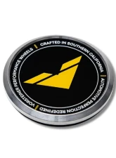 Vorsteiner Aluminum Black With Yellow Logo Center Cap                                     - CC14BLK - Image 2