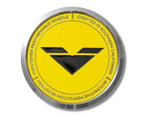 Vorsteiner Aluminum Yellow With Black Logo Center Cap