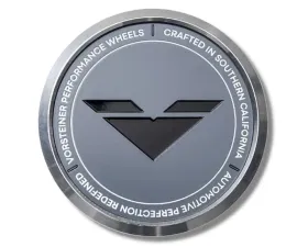 Vorsteiner Aluminum Grey With Black Logo Center Cap