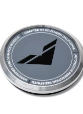Vorsteiner Aluminum Grey With Black Logo Center Cap                                     - CC16GY - Image 2