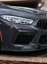 Vorsteiner VRS Glossy Carbon Fiber PP 2x2 Aero Front Spoiler BMW F9X M8 2020-2023                                     - BMV8020 - Image 3