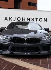 Vorsteiner VRS Glossy Carbon Fiber PP 2x2 Aero Front Spoiler BMW F9X M8 2020-2023                                     - BMV8020 - Image 4