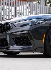 Vorsteiner VRS Glossy Carbon Fiber PP 2x2 Aero Front Spoiler BMW F9X M8 2020-2023                                     - BMV8020 - Image 8