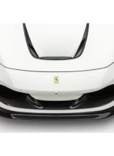 Vorsteiner Furioso Glossy Carbon Fiber PP 1x1 Front Spoiler Ferrari F8 2019-2023                                     - FRV3020 - Image 6