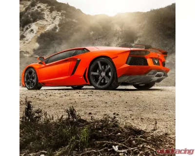 Vorsteiner V Aero Glossy Carbon Fiber PP 2x2 Rear Diffuser Lamborghini Aventador 2011-2017 - 0704LOV