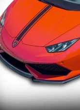 Vorsteiner Verona Edizione Aero Glossy Carbon Fiber PP 2x2 Front Spoiler Lamborghini Huracan LP610 AWD Only 2015-2019                                     - 0900LOV - Image 2