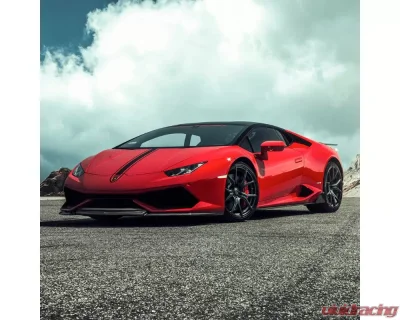 Vorsteiner Verona Edizione Aero Glossy Carbon Fiber PP 2x2 Front Spoiler Lamborghini Huracan LP610 AWD Only 2015-2019 - 0900LOV