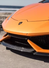 Vorsteiner Verona Edizione Aero Glossy Carbon Fiber PP 2x2 Front Spoiler Lamborghini Huracan LP610 AWD Only 2015-2019                                     - 0900LOV - Image 7