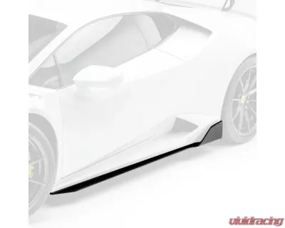 Vorsteiner Navora & Verona Edizione Aero Side Blades Glossy Carbon Fiber PP 2x2 Lamborghini Huracan 2015-2019 - 0901LOV