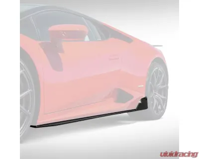Vorsteiner Navora & Verona Edizione Aero Side Blades Glossy Carbon Fiber PP 2x2 Lamborghini Huracan 2015-2019 - 0901LOV
