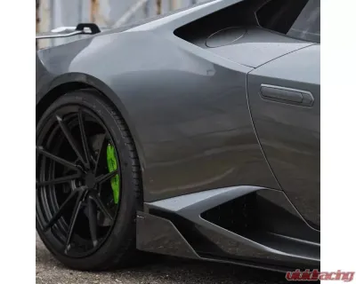 Vorsteiner Navora & Verona Edizione Aero Side Blades Glossy Carbon Fiber PP 2x2 Lamborghini Huracan 2015-2019 - 0901LOV
