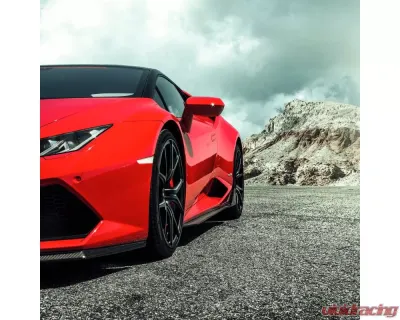 Vorsteiner Navora & Verona Edizione Aero Side Blades Glossy Carbon Fiber PP 2x2 Lamborghini Huracan 2015-2019 - 0901LOV