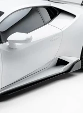 Vorsteiner Navora & Verona Edizione Aero Side Blades Glossy Carbon Fiber PP 2x2 Lamborghini Huracan 2015-2019                                     - 0901LOV - Image 3