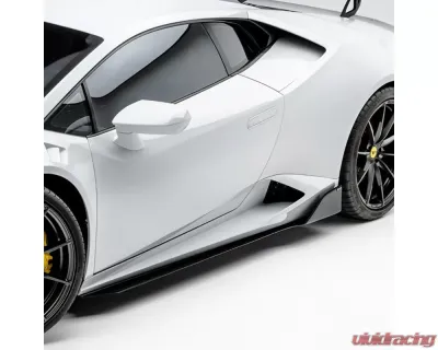 Vorsteiner Navora & Verona Edizione Aero Side Blades Glossy Carbon Fiber PP 2x2 Lamborghini Huracan 2015-2019 - 0901LOV