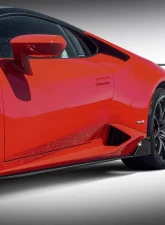 Vorsteiner Navora & Verona Edizione Aero Side Blades Glossy Carbon Fiber PP 2x2 Lamborghini Huracan 2015-2019                                     - 0901LOV - Image 10