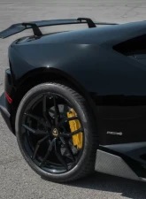 Vorsteiner Verona Edizione Aero Wing Blade w/ Aluminum Uprights Glossy Carbon Fiber PP 2x2 Lamborghini Huracan 2015-2019                                     - 0902LOV - Image 7