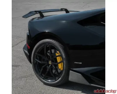 Vorsteiner Verona Edizione Aero Wing Blade w/ Aluminum Uprights Glossy Carbon Fiber PP 2x2 Lamborghini Huracan 2015-2019 - 0902LOV