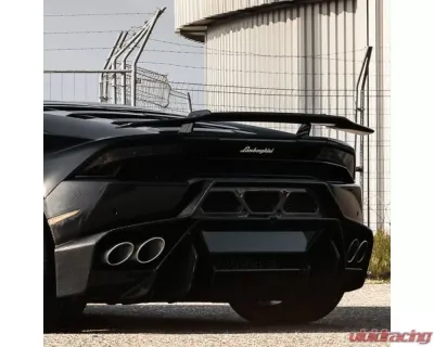 Vorsteiner Verona Edizione Aero Wing Blade w/ Aluminum Uprights Glossy Carbon Fiber PP 2x2 Lamborghini Huracan 2015-2019 - 0902LOV