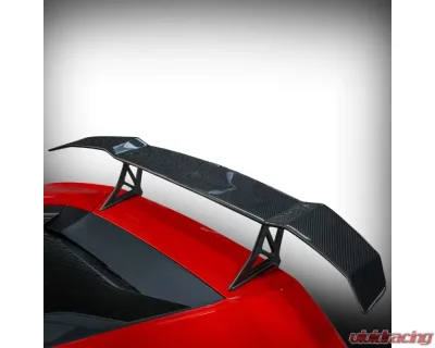 Vorsteiner Novara Edizione Carbon Fiber Aero Wing Blade with Aluminum Uprights Lamborghini Huracan 2015-2019 - 0930LOV