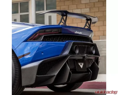 Vorsteiner Novara Edizione Carbon Fiber Aero Wing Blade with Aluminum Uprights Lamborghini Huracan 2015-2019 - 0930LOV