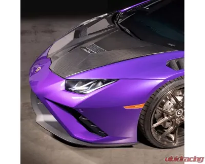 Vorsteiner 2x2 Glossy Carbon Fiber PP Bottom with Aero Bonnet Primered Top Lamborghini Huracan Performante Vicenza Edizione Program 2017-2019 - 1014LOV
