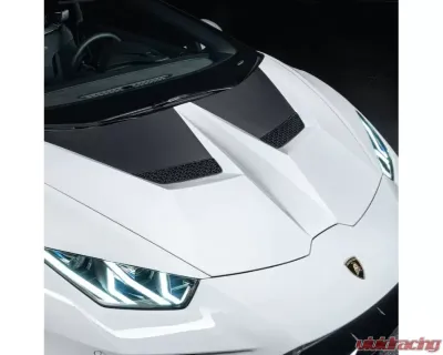 Vorsteiner 2x2 Glossy Carbon Fiber PP Bottom with Aero Bonnet Primered Top Lamborghini Huracan Performante Vicenza Edizione Program 2017-2019 - 1014LOV