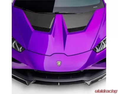 Vorsteiner 2x2 Glossy Carbon Fiber PP Bottom with Aero Bonnet Primered Top Lamborghini Huracan Performante Vicenza Edizione Program 2017-2019 - 1014LOV