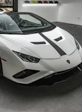 Vorsteiner 2x2 Glossy Carbon Fiber PP Bottom with Aero Bonnet Primered Top Lamborghini Huracan Performante Vicenza Edizione Program 2017-2019                                     - 1014LOV - Image 12