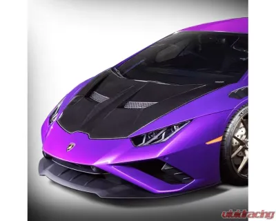 Vorsteiner 2x2 Glossy Carbon Fiber PP Bottom with Aero Bonnet Primered Top Lamborghini Huracan Performante Vicenza Edizione Program 2017-2019 - 1014LOV