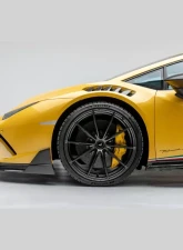 Vorsteiner Vincenzo Edizione Aero Carbon Matrix Front Fenders w/ Integrated Vents & Splash Sheilds Lamborghini Huracan Performante | Huracan EVO 2017+                                     - 1040LOV - Image 6