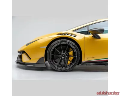 Vorsteiner Vincenzo Edizione Aero Carbon Matrix Front Fenders w/ Integrated Vents & Splash Sheilds Lamborghini Huracan Performante | Huracan EVO 2017+ - 1040LOV