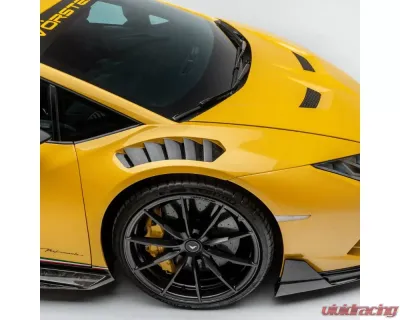 Vorsteiner Vincenzo Edizione Aero Carbon Matrix Front Fenders w/ Integrated Vents & Splash Sheilds Lamborghini Huracan Performante | Huracan EVO 2017+ - 1040LOV