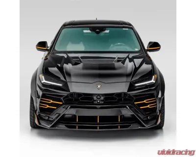 Vorsteiner Rampante Edizione Glossy Carbon Fiber PP 2x2 Aero Front Spoiler Lamborghini Urus 2018-2023 - 2020LOV