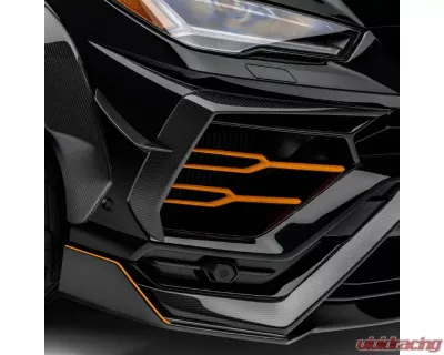 Vorsteiner Rampante Edizione Glossy Carbon Fiber PP 2x2 Aero Front Spoiler Lamborghini Urus 2018-2023 - 2020LOV