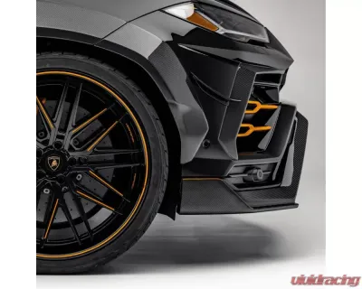 Vorsteiner Rampante Edizione Glossy Carbon Fiber PP 2x2 Aero Front Spoiler Lamborghini Urus 2018-2023 - 2020LOV