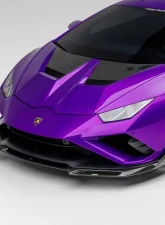 Vorsteiner Monza Edizione Glossy Carbon Fiber PP 2x2 Front Spoiler Lamborghini Huracan EVO 2WD 2019+                                     - 3030LOV - Image 2