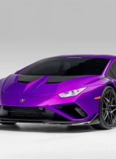 Vorsteiner Monza Edizione Glossy Carbon Fiber PP 2x2 Front Spoiler Lamborghini Huracan EVO 2WD 2019+                                     - 3030LOV - Image 8