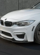 Vorsteiner Glossy Carbon Fiber VRS GTS Front Add On Spoiler BMW F80 M3 | F82 M4 2014-2018                                     - 4000BMV - Image 2