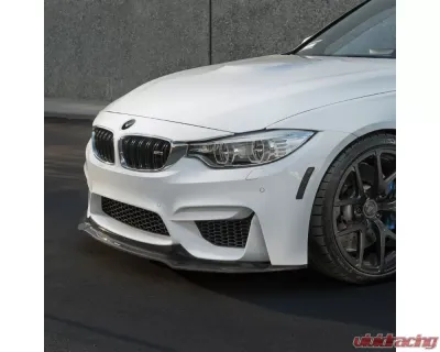 Vorsteiner Glossy Carbon Fiber VRS GTS Front Add On Spoiler BMW F80 M3 | F82 M4 2014-2018 - 4000BMV