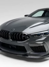 Vorsteiner VRS Glossy Carbon Fiber PP 2x2 Aero Front Spoiler BMW F9X M8 2020-2023                                     - BMV8020 - Image 2